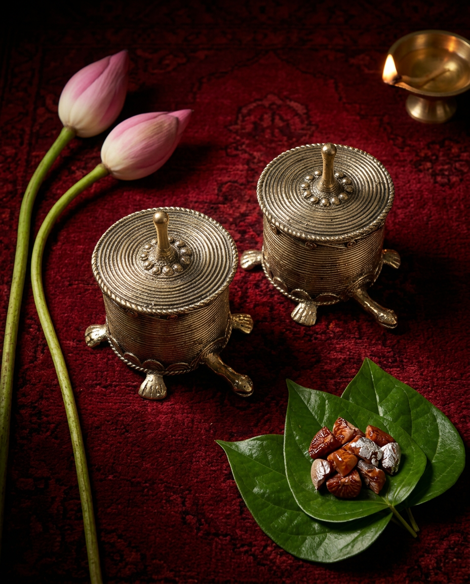 Dhokra Tortoise Keepsake Box