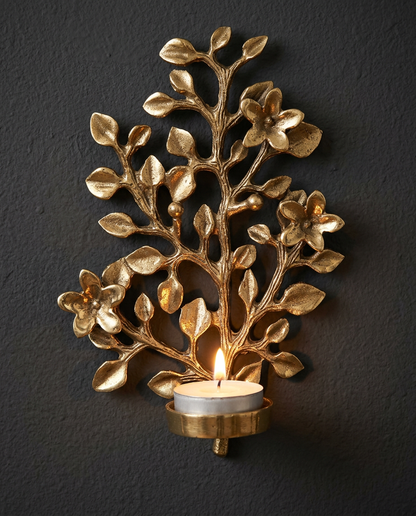 Flowering Creeper Wall Tealight Holder