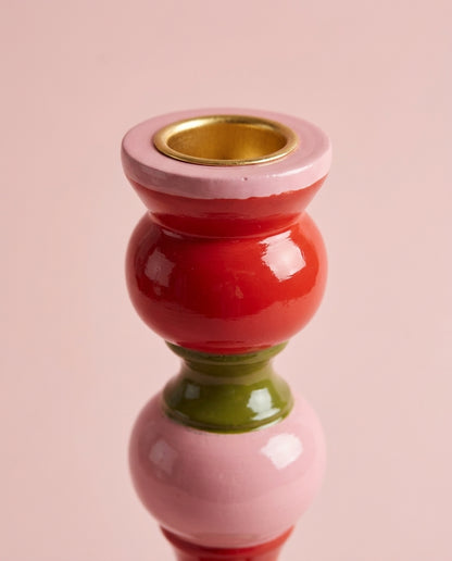 Gulab Hand-Painted Candle Stand