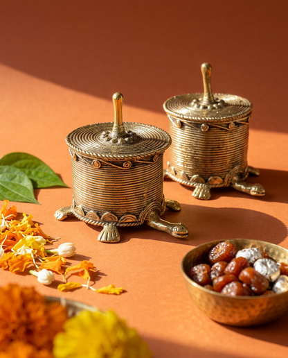 Dhokra Tortoise Keepsake Box