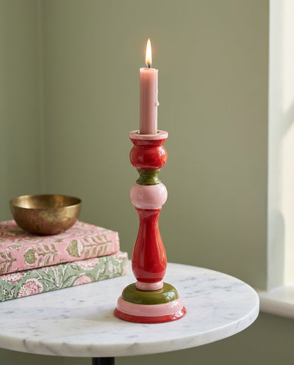 Gulab Hand-Painted Candle Stand