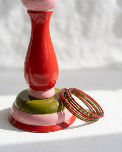 Gulab Hand-Painted Candle Stand