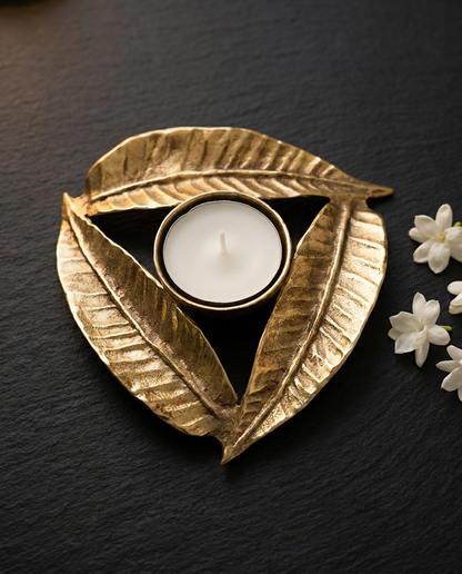 Mango Leaves Tealight Holder