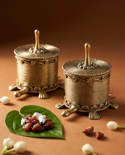 Dhokra Tortoise Keepsake Box