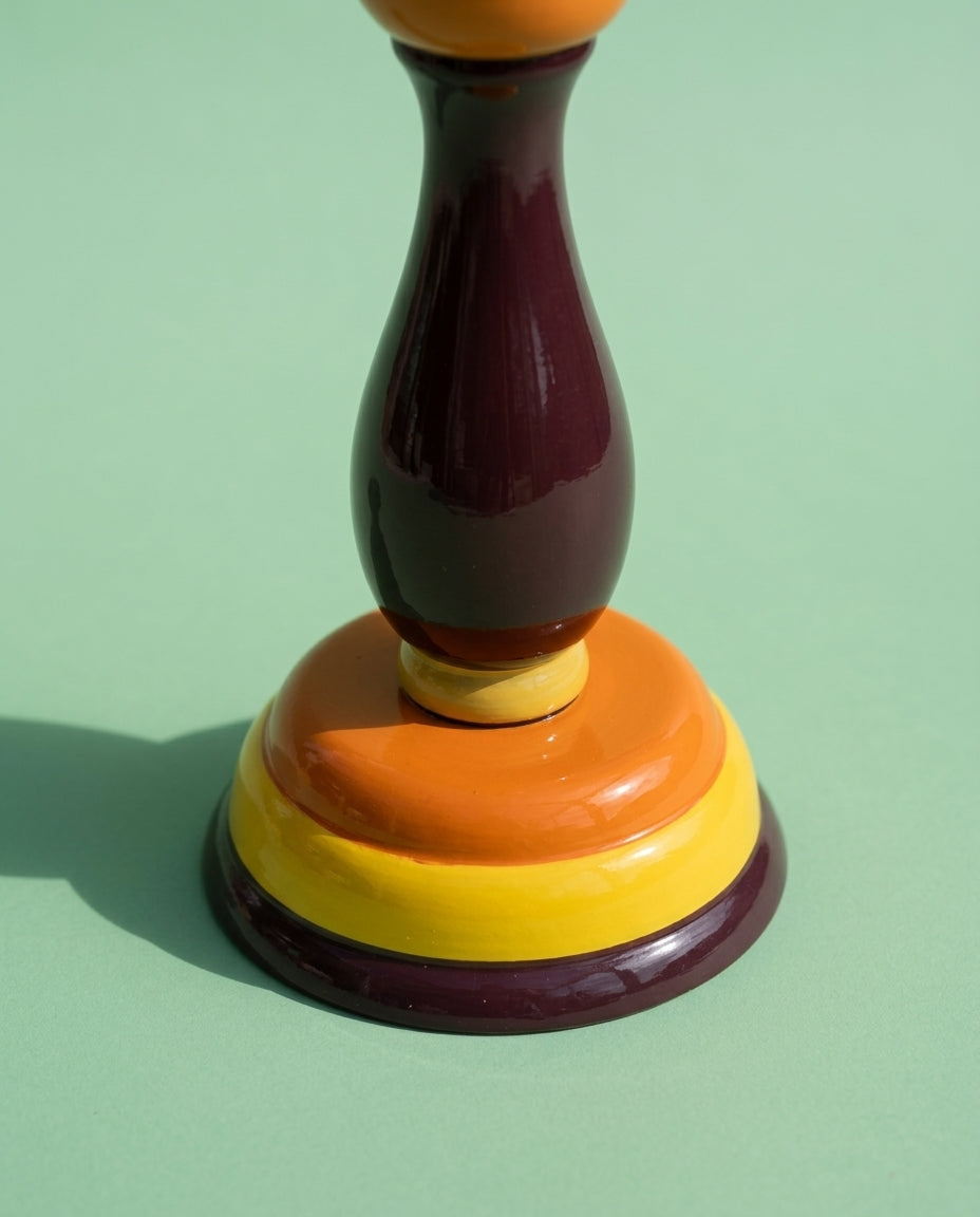Jamun Hand-Painted Candle Stand
