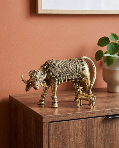 Dhokra Grazing Cow &amp; Calf