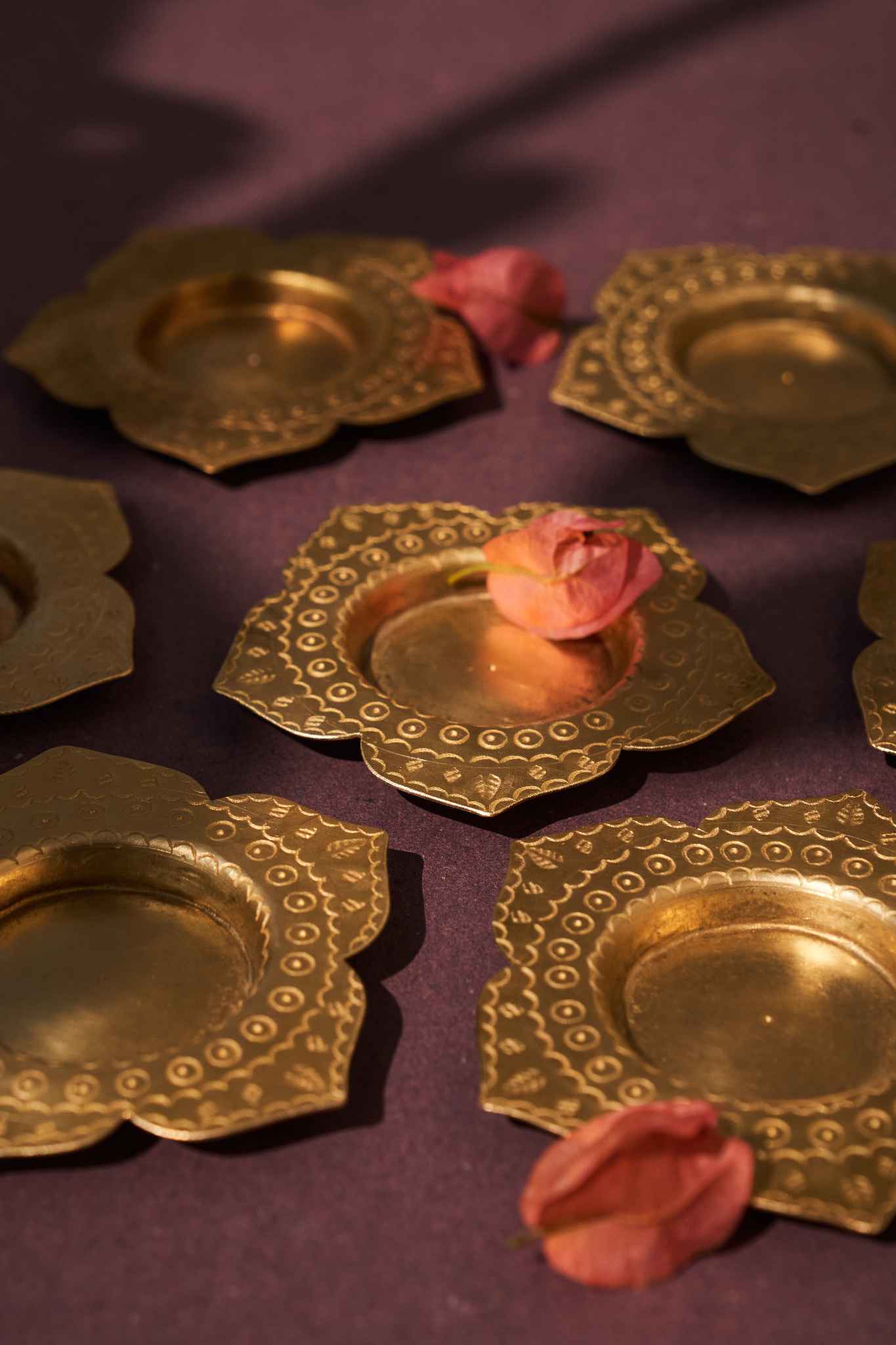 Brass Lotus Tea Light Holder