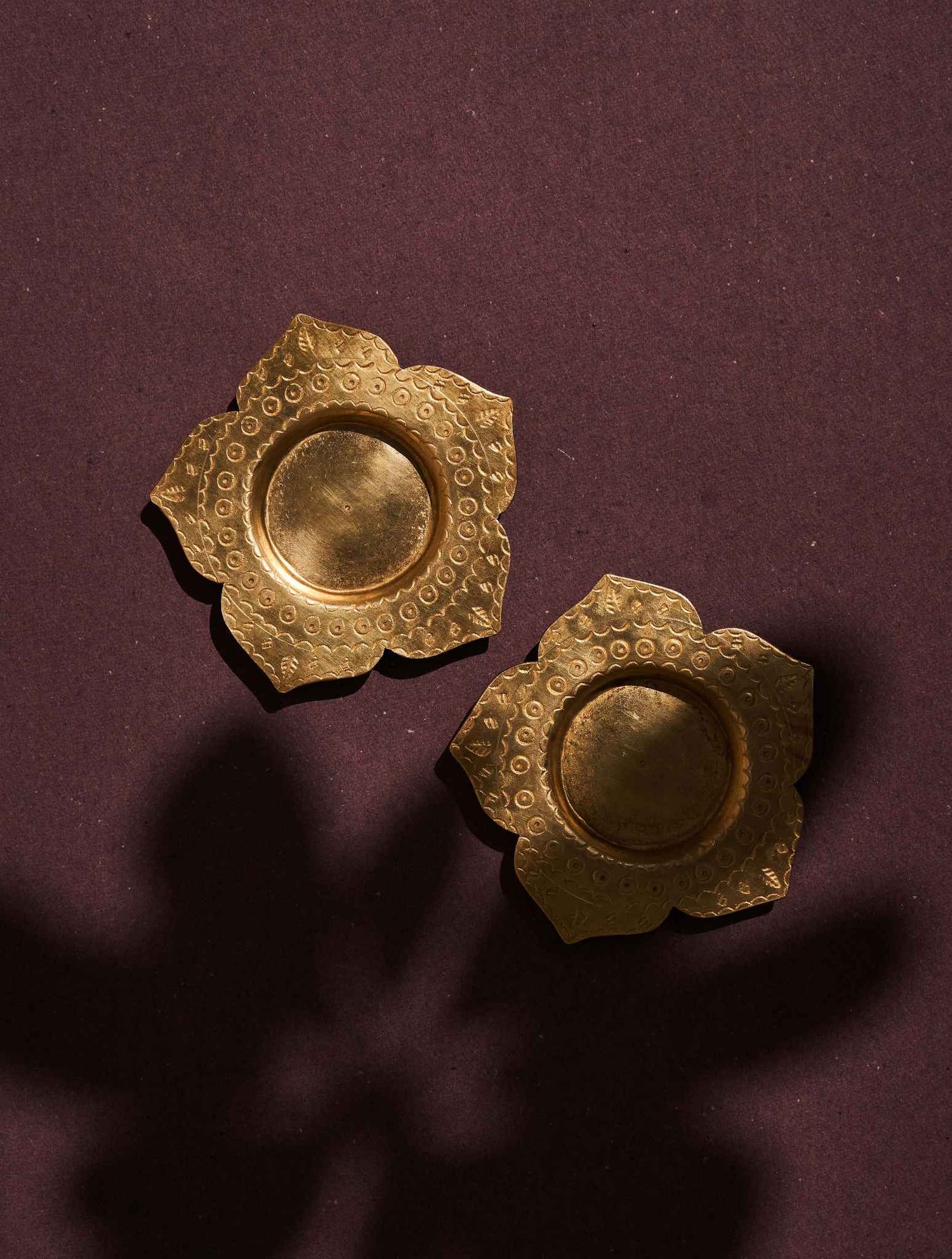 Brass Lotus Tea Light Holder